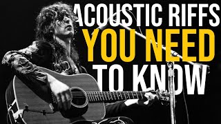 10 Acoustic Guitar Riffs That Will Make You A Better Player [upl. by Relyc]