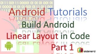 40 Android Linear Layout Using Java Code Part 1 [upl. by Kelwin161]