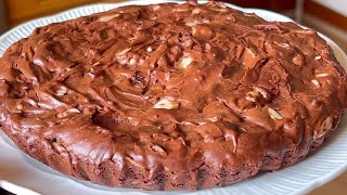 Gâteau chocolat et Amandes effilées  SANS FARINE NI GLUTEN [upl. by Mott]