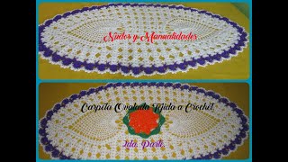 Carpeta Ovalada Tejida a Crochet  2da Parte [upl. by Airdnal]