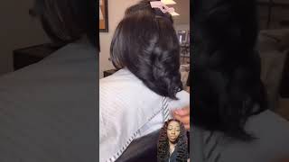 Hairstylist Reacts To 4C Silk Press reaction haircare naturalhair hairstylist hair [upl. by Aitan642]