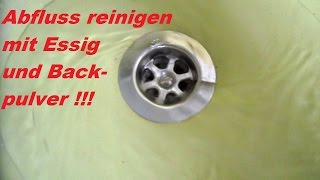 Lifehack Abfluss reinigen mit Essig und Backpulver [upl. by Etnomed]