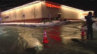 Holyoke road closed due to water main break [upl. by Fancie]