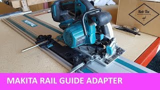 Makita circular saw adapter for rail guides  circ saw becomes track saw [upl. by Leber]