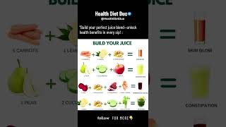 Build Your Juice  HealthDietDuo shorts [upl. by Ahsita747]