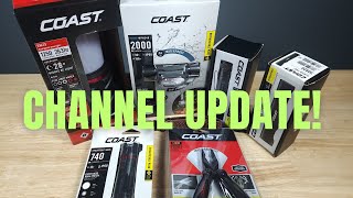 CHANNEL UPDATE OLIGHT FLASHLIGHT NORTIV 8 HIKING BOOTS AND COAST KNIFE AND FLASHLIGHT REVIEWS [upl. by Annwahsal]