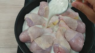 Pilons de poulet croustillants🍗 au lait فخاض الدجاج المقرمشة [upl. by Staley]