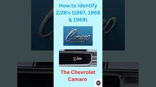 How To Identify Z28s 1967 1968 amp 1969  The Chevrolet Camaro camaro camaroz28 camaross [upl. by Grant]