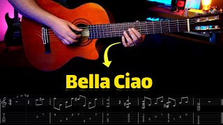 How To Play Bella Ciao Music On Guitar  Easy Money Heist Theme Guitar Tabs [upl. by Notak]