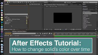 Change Color of a Solid Over Time in After Effects Tutorial [upl. by Evelina178]