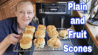 Ninja Air Fryer Scones  Air Fryer Scones Fruit and Plain [upl. by Odinevneib66]