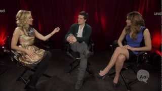 Moviefone Unscripted Interview With Jennifer Lawrence and The Hunger Games Cast [upl. by Cory]