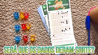 FIZ 3 JOGOS DA MEGA SENA JOGANDO 9 DADOS COLORIDOS [upl. by Taddeusz]