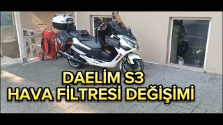 DAELİM S3 250 HAVA FİLTRESİ DEĞİŞİMİ🇹🇷💥🇰🇷MOTORSİKLET HAVA FİLTRESİ DEĞİŞİMİ [upl. by Onailerua]