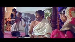 Super Comedy Climax Scene Of Geluvina Saradara Kannada Movie  Raghavendra Rajkumar  Shruthi [upl. by Eaves]