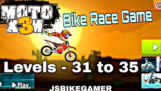 Moto x3M Bike Race game of game level 31 to 35 full finished gameplay video [upl. by Bonacci925]