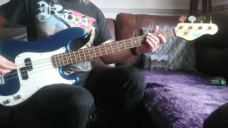 Saltcoats man plays quotInnerspacequot by Bruce Dickinson Bass cover heavymetal basscover [upl. by Nalloh991]