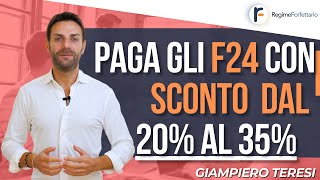 Paga gli F24 con SCONTO dal 20 al 35 acquistando Crediti Fiscali [upl. by Naor]