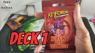 KeyForge  Tokens of Change  Deck 1 [upl. by Ajile]