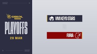 Vivo Keyd Stars x FURIA  CBLOL Academy 2023 1ª Etapa  Playoffs  Md5 [upl. by Yrrad]