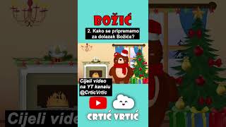 Učimo o Božiću i Djedu Mrazu uz obitelj Medo i CrticVrtic 🐻🎅🎄 [upl. by Alakcim885]