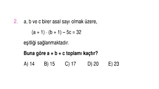 AYT MATEMATİK İLK 10 SORU KALIPLARI [upl. by Yerffoj]