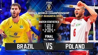 GOLD Collection  Brazil vs Poland  FINAL  Full Match  2018 FIVB Volleyball World Championship [upl. by Fia]