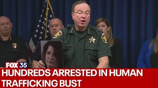 Sheriff Grady Judd gives update on human trafficking bust after 228 people arrested [upl. by Engedi]