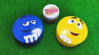 Satisfying Video l Unpacking Rainbow Candies l 2 Boxes MampMS  Twix l No Talking asmr [upl. by Devaj]