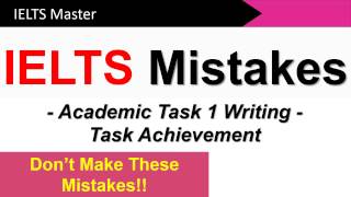 IELTS Writing Task 1 How to get a High Task Achievement Score [upl. by Royd]