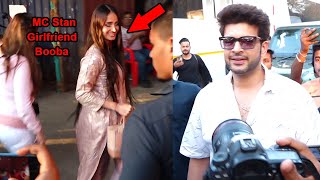 MC Stan Girl Friend Booba AKA Anam Shaikh amp Karan Kundra Arrives At Bigg Boss 16 Finale Shoot [upl. by Enitsua]