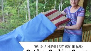 Easy Way to Make Outdoor Cushion Covers [upl. by Nommad174]