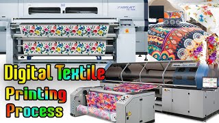 Digital Textile Printing Process  Direct fabric printing and Sublimation Printing Step by Step Exp [upl. by Irik938]