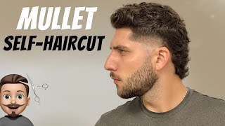 Modern Mullet SelfHaircut Tutorial 2022  How To Cut Your Own Hair [upl. by Cohby]