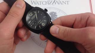 Panerai Radiomir 8 Days GMT Ceramica PAM 384 Luxury Watch Review [upl. by Anaigroeg]