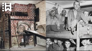 Massacre of 52 Nazi collaborators amp 1 guard who was roasted alive in crematorium oven at Ebensee [upl. by Nimar291]