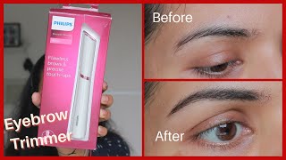 Philips Flawless Brows amp Precise Touchups HP6388  Demo amp Review philipsflawlesseyebrowtrimmer [upl. by Eimmot]