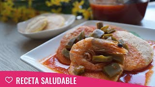 Como hacer TORTITAS DE CAMARÓN con nopales  Comida Saludable [upl. by Alakam377]