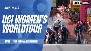 Tour de Romandie Féminin  Stage 1 Highlights  2024 UCI Womens WorldTour [upl. by Grath]