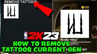 How To Remove Tattoos In NBA 2K23 My Career Current Gen [upl. by Barclay]