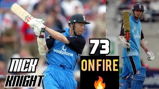 NICK KNIGHT 73 71 vs New Zealand Christchurch 1st ODI 2002 [upl. by Polivy542]