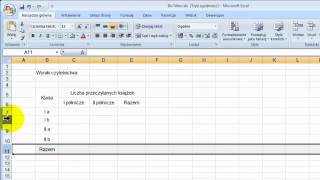 Excel Tworzenie prostego arkusza [upl. by Alsi]