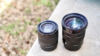 Sony 18135mm vs Sony 18105mm Lens Comparison [upl. by Ahsiruam]