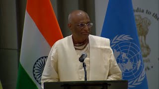 My speech on Akshaya Patras 4 billionth meal celebration at the UN Council Chambers New York [upl. by Malissia]