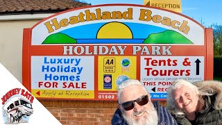 Heathland Beach Holiday Park Right Next To The Sea [upl. by Rickert477]