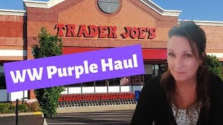 Food finds on WW Purple Plan  Traders Joes haul [upl. by Yelsha374]