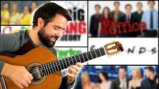 TOP TV SITCOM THEMES ON GUITAR [upl. by Crisey]