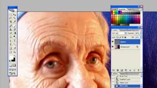 Aprender Photoshop  Disimular arrugas en la piel  PHOTOSHOPENUNDIACOM [upl. by Chin]