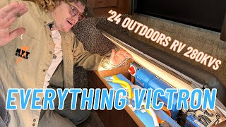 INSTALLING A FULL VICTRON SUITE  including batteries  2024 Outdoors RV 280KVS [upl. by Ahsemrac]