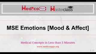 NEETPGTOpicMSE Emotions Mood Affect Psychiatry [upl. by Hacceber922]